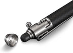 Cool Hand 4.9'' Titanium Bolt Action Pen Stylus for Touch Screen, Ballpoint Ink Refillable, Compact Size, Skelton Out Deep Pocket Clip for Easy Carring