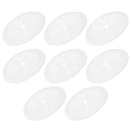 PATIKIL Desk Grommet 2-1/16", 8 Pcs Round Cable Grommet Cord Hole Cover with Adhesive Tape Flexible Table Wire Organizer for Office Home Table Countertop, White