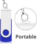 KEXIN 10 Pack 64GB USB 2.0 Flash Drive Thumb Drive, Blue