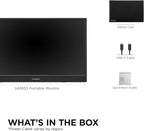 ViewSonic VA1653 16 Inch 1080p FHD IPS Portable Monitor with Eye Care, Built-in Stand, USB C, Mini HDMI, and Protective Case External Second Screen for Laptops, PC, Mac, and Gaming Consoles