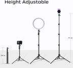FUNSNAP C05 Kit Gimbal Stabilizer for iPhone with Extendable Tripod AI Tracking Sensor and Fill Light