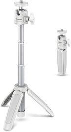 ULANZI Extension Pole Tripod, Mini Selfie Stick Tripod Stand Handle Grip for iPhone 13 Pro Max Samsung OnePlus Google Smartphone Canon G7X Mark III Sony RX100 VII A6400 Cameras Vlogging (Off-White)