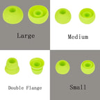 Replacement Silicone Eartips Earbuds Eargels Compatible with Powerbeats 1/2/3 Wireless Beats by Dre Headphones,4 Pairs Earbud Cap(Yellow)