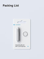 Hagibis SIM Card Tray Removal Tool with Cleaning Brush, 2 in 1 EDC Portable Keychain Eject Pins Reset Needle Opener Cleaning Pen for iPhone Airpods Pro