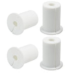 4pc Starlink Cable Grommet 1" Silicone Waterproof Wall Hole Pass Through Split Cable Bushings for TV Wire Ethernet Cord, Starlink Cable Routing Kit Accessories, 38mm/1.5" Ht, White