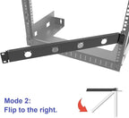 1U Hinged 4D Rack Panel 4 D-Series XLR HDMI Audio Rack Mount Panel for 19 inches Rack Mount (4D)