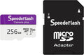Micro SDXC Memory Card 256GB-Speederlash Camera Plus TF Card with Adapter, Up to 100MB/s Read Speed, 4K UHD&5K Video Support, U1, V30, A1 Rated, Waterproof, for Security Camera, Dashcam
