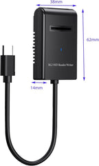 M.2 NVMe&SATA Reader,M.2 SSD to USB C Reader Adapter for (M Key, B+M Key) NVMe and SATA NGFF SSD Drives Dock Full Size 22110/2280/2260/2242/ 2230,Tool Free M.2 Drive Docking Station-Plastic