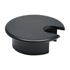 1 Pcs Desk Grommet 1-3/8" / 35 mm, Desk Cord Hole Cover, Cable Grommet Metal Zinc Alloy Materilal, Desk Hole Grommet for Home & Office Pc, Detachable Cable Cord Organizer-Flat Black