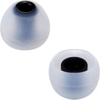 Earbud Tips Soft Silicone Earbuds Replacement Tips Fit for in-Ear Headphones(Inner Hole from 3.8mm - 4.0mm Earphones) 9 Pairs S/M/L,Gray/Black