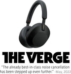Sony WH-1000XM5 Premium Noise Canceling Headphones, Auto NC Optimizer, 30-Hour Battery, Alexa Voice Control, Black