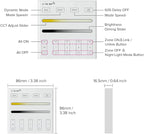 BTF-LIGHTING Wireless 2.4G RF 4 Zone Single Color Wall Mounted Smart Panel Remote Powered by 2XAAA Batteries 3V Work with WB5 LM052 LM053 C01RF C02RF C01W C02W etc PWM Controller