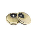 HAHIYO 2Pcs 2.4Inch/60mm Bronze Zinc Alloy Desk Grommet Wire Grommet Cable Management Cord Hole Cover Desk Wire Hole Insert Wire Organizer for Computer Office Home School Equipment Systems