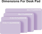 PU Leather Desk Pad Protector Gaming Mouse Pad Non Slip Desk Mat for Keyboard and Mouse Waterproof Desk Writing Pad for Office and Home Desk Accessories(Purple, 31.5 * 15.7)