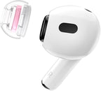 SpinFit Superfine for AirPods Pro Gen 1 & 2 - S - Medical Grade Silicone Patented Replacement Ear Tips and Adapters for Supreme Comfort (one Pair)(Ear Tips Installed)