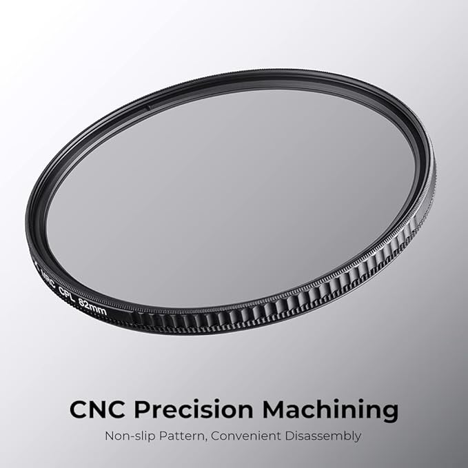 K&F CONCEPT 37mm Circular Polarizers Filter Polarizing Filter 28 Multi-Layer Coated Super Slim High Definition CPL Lens Filter (Nano-X Series)