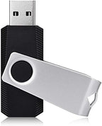KEXIN 4GB USB Flash Drive 50 Pack - Thumb Drive Bulk Memory Stick Pen Drives With Swivel Design, USB 2.0, Black