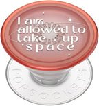 PopSockets Plant-Based Phone Grip with Expanding Kickstand, Adhesive Grip, Eco-Friendly, Cute PopSockets - Take Up Space Transluscent