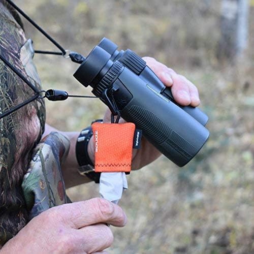 SPUDZ Classic Microfiber Lens Cleaner – Clip-On Pouch, Washable – for Binoculars, Scopes, Glasses, Screens | Alpine Mountain Camo, 6 x 6 Inch (3-Pack)
