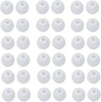 36 Pieces Large Earbud Tips Soft and Comfortable Ear Bud Replacement Pieces Silicone Fit Most in-Ear Headphones，Inner Hole 3.8mm -5.5mm，Large Clear White Replacement Earbuds Silicone Tips