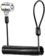 I3C Laptop Cable Lock Retractable Hardware Security Cable Lock with Anchor Plate Compatible with Laptop, Smart Phone, Tablet, and Other Electronic Products (Silver 2pack)