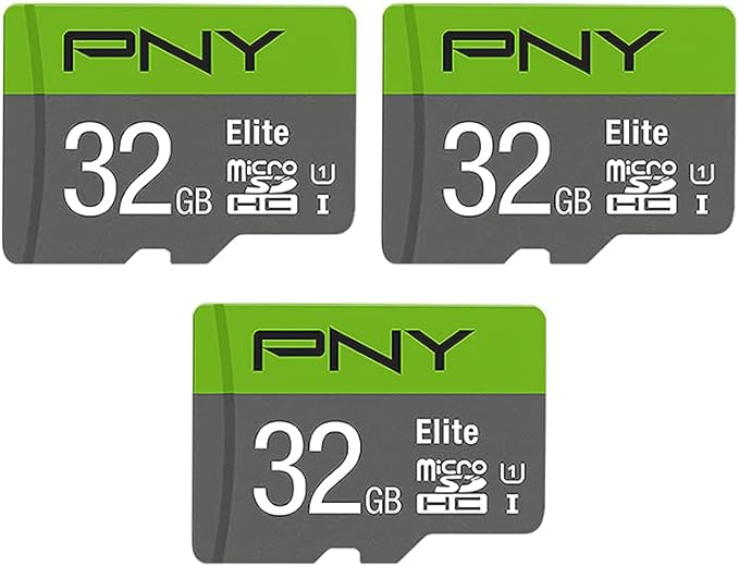 PNY 128GB & 32GB Elite Class 10 U1 microSDXC & microSDHC Flash Memory Card - 100MB/s, Full HD