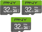 PNY 128GB & 32GB Elite Class 10 U1 microSDXC & microSDHC Flash Memory Card - 100MB/s, Full HD