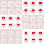 18 Pairs Silicone Earbud Tips Replacement Ear Tips for in- Ear Headphones Eartips (Inner Hole from 3.8mm-5.5mm Earphones) Earbud Replacement Tips Earbud Cap S M L
