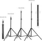 LED Light Sticks RGB Light Wand, Photography Light Stick LED Video Lighting Kit 9 Color Modes, with 26.2" to 78.7" Tripods, Adjustable 3200K-5600K, Pack of 2 [Upgraded]