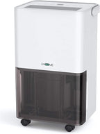 Uhome 30 Pint Dehumidifier - for Basement with Activated Carbon Filter,Ultra Quiet, Humidity Sensor, Auto Shut Off, Continuous Drainage Hose - Ideal Dehumidifiers for Home, 1500 Sq Ft Dehumidifiers