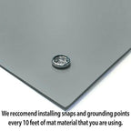 RubberStat Dual Layer ESD Workstation Rubber, Soldering, Cell Phone Repair - 48"x50' Grey