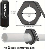 Barbell Clips (Pair), Barbell Clamps, Quick Release Olympic Barbell Clamps with Anti Slip TPR Grip, Barbell Collars for Secure Weightlifting & Powerlifting