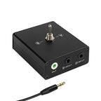 3.5 mm Audio Switcher, 2 Ports Audio Splitter Box (2 in 1 Out / 1 in 2 Out) Mini Headphone Manual Selector Converter with Bonus 47.2 in (120 cm) Cable, No External Power Required