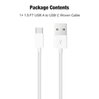 1.5FT Short IPhone 17/16E/16/15 Woven Cable, USB A to USB C CarPlay Charger Cable for iPhone 17Air, 15 16 17 Pro Max, 15/16 Plus,iPad 10th Gen,iPad Pro 12.9/11, Air 5th/4th Gen, Mini 6th Charging Cord