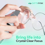 Sparkle Anti-Reflective Lens Cleaner Spray kit | (1) 2oz Glasses Cleaner Spray + (1) Microfiber Cloth for Eyeglasses, Sunglasses, Lenses, Screens and Camera Cleaning Kit (2 Piece Set)