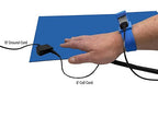 RubberStat Dual Layer ESD Compliant Workstation Rubber Table Mat Kit, Soldering, Cell Phone Repair, with Wrist Strap Set and Ground Cord - 24"x30" Royal Blue