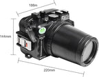 Sea frogs Underwater Camera Case Compatible with Canon EOS M6 Mark II 18-150MM IPX8 40m/130ft Maximum Diving Depth Waterproof Camera Housing for Diving, Surfing, Rowing, Skiing
