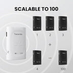 Avantree Audiplex - Wireless Audio Transmitter & Multiple Receivers Set for AV Receivers, Projectors, PA Systems, Hearing Assistant in Church, Broadcasts to 100 Multiple Headphones & Speakers