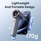 Portable Fan For Travel Mini: Small Pocket Handheld Personal Rechargeable Battery Operated USB High Speed Keeping Cool In Hot Weather Summer Beach For Women (gray)