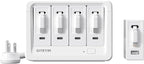 Gitryin 1 Lightning Retractable Wall Charger and 12-in-1 Desktop Charging Station with 4 Type-C Retractable Wall Chargers