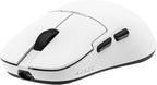 AJ159P MC Triple Mode (2.4G/Wired/Bluetooth 5.2) Gaming Mouse, 12000 DPI, 56g Ultra-Light, Magnetic RGB Charging Dock, Programmable 6 Buttons, Ergonomic Design for Computer Laptop PC, White