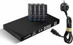 OREI Professional 4K 4x4 HDMI Extender Matrix - HDBaseT UltraHD 4K @ 60Hz 4:2:0 Over Single CAT5e/6/7 Cable with HDR Switcher & IR Control, RS-232 - Up to 230 Ft - Loop Out - 4 Receivers Included