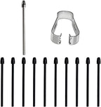 Pen Tips Replacement Compatible with Kindle Scribe Basic Pen, Pencil Nibs Compatible with Kindle Scribe Premium Pen (1 PCS Metal Tips, 10 PCS 2B Tips)