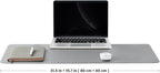 Cork Desk Mat - Dual-Sided Desk Pad for Office and Home - Desk Organization and Accessories - Ideal for Large Mouse Pad and Desk Mats on Top of Desks(Gray,80cmx 40cm)