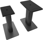 Kanto YU6 Powered Bookshelf Speakers with Bluetooth (Matte Black) with SP9 Desktop Stands (Black)