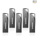 64GB USB 3.0 Flash Drive, 5-Pack Waterproof Metal USB Memory Stick, Slim Thumb Drive Portable Pen Drive with Keychain Hole Stylish Jump Drive for PC Computer Car