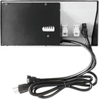 ZESHAN Conference Table Power hub Conference Table connectivity Box with 45 Degree Angle Convenient Plug-in Socket, Power Fully Enclosed Bottom Box Power Socket, USB, Type C, HDMI, RJ45, Silver