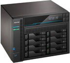 Asustor Lockerstor 8 AS6508T 8 Bay NAS - Network Storage Enclosure, Quad Core 2.1GHz CPU, 8GB RAM DDR4, M.2 NVMe SSD