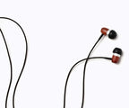 Symphonized Premium Wooden Earphones Wired (3.5mm Jack) Deep Bass Sound, 3D Sound, Microphone Volume Control, 90% Noise Cancelling for Type C Devices. Earphones for Android