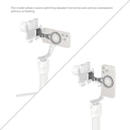 SMALLRIG Metal Phone Mount with Baseplate for Arca-Standard, Compatible for DJI RS 4 Mini, Smartphone Support with Cold Shoe Mount, Phone Tripod Mount for iPhone 16 15 14 etc. - 5339
